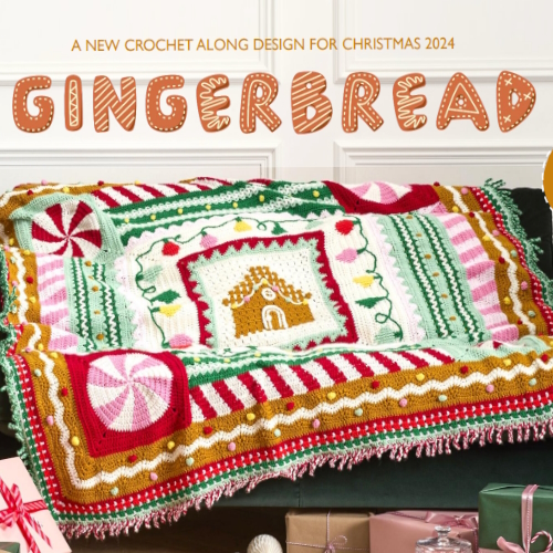 Sirdar Christmas CAL 2024 Crochet Along Gingerbread Blanket - 15 x Hayfield Bonus DK Yarns & Label Bundle